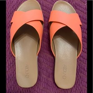 NWOT ABOUND Orange Sandal Sz 8.5